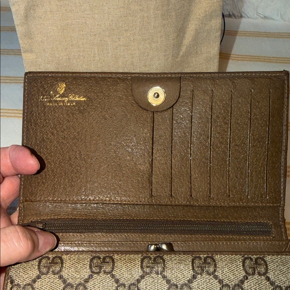 Gucci Beige and Brown GG Coated canvas and Leather Wallet - Picture 10 of 16